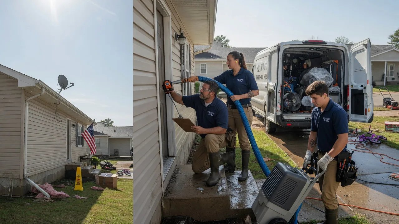 Ceiling Water Damage Restoration in Walters, OK near me